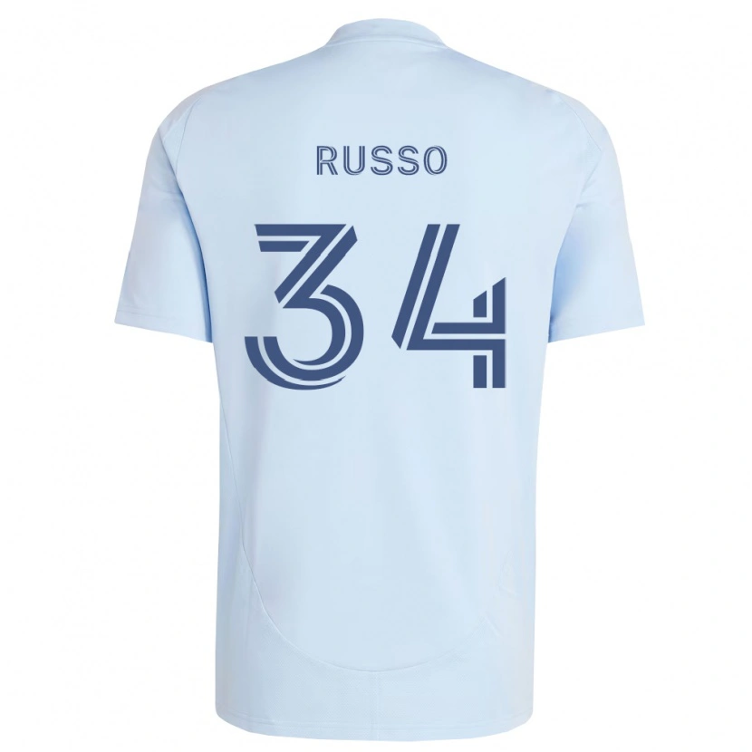 Danxen Män Daniel Russo #34 Ljusblå Ljusgrå Hemmatröja Matchtröjor 2026/27 Tröjor T-Tröja