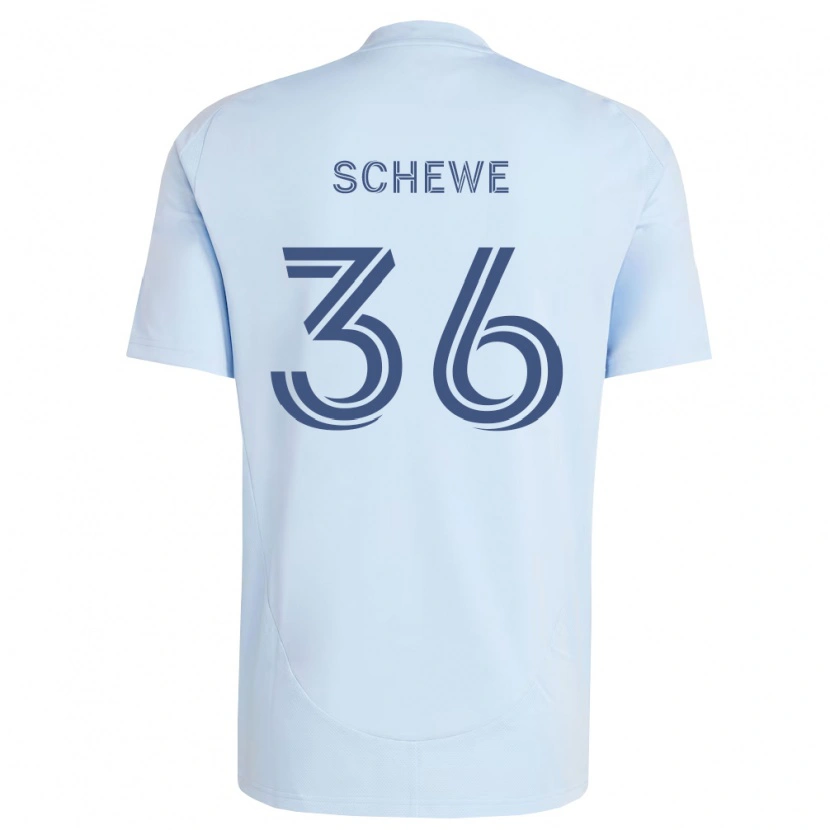 Danxen Män Ryan Schewe #36 Ljusblå Ljusgrå Hemmatröja Matchtröjor 2026/27 Tröjor T-Tröja