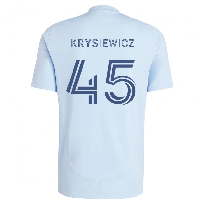 Danxen Män Brady Krysiewicz #45 Ljusblå Ljusgrå Hemmatröja Matchtröjor 2026/27 Tröjor T-Tröja