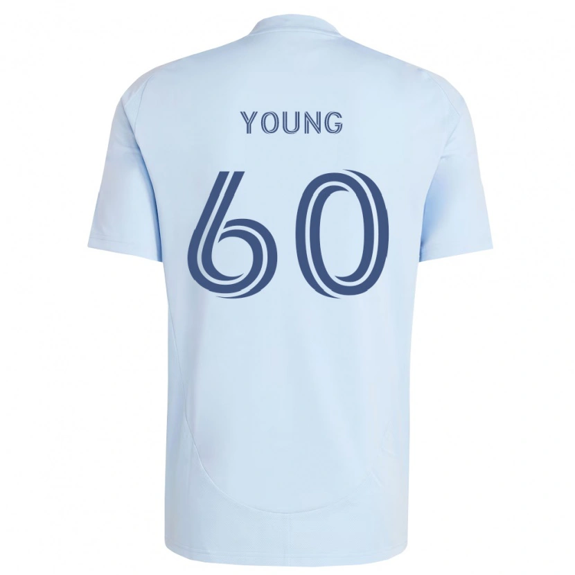 Danxen Män Nate Young #60 Ljusblå Ljusgrå Hemmatröja Matchtröjor 2026/27 Tröjor T-Tröja