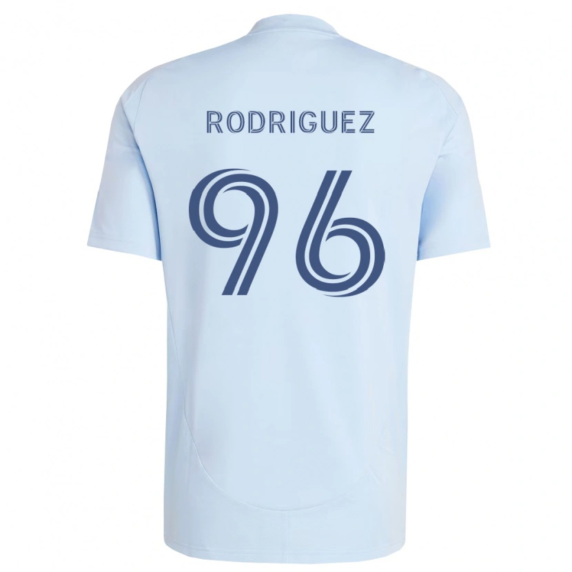 Danxen Män Missael Rodríguez #96 Ljusblå Ljusgrå Hemmatröja Matchtröjor 2026/27 Tröjor T-Tröja
