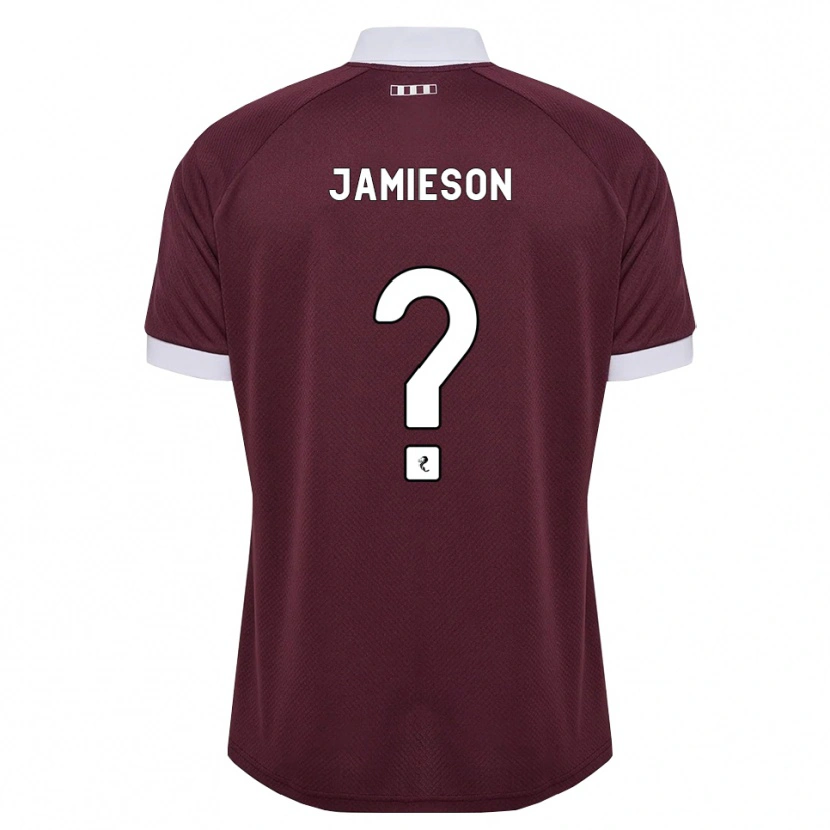 Danxen Män Finlay Jamieson #0 Vinröd Vit Hemmatröja Matchtröjor 2026/27 Tröjor T-Tröja