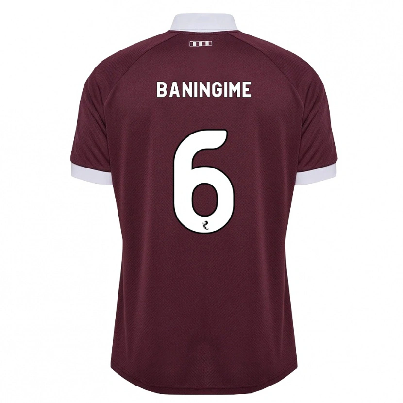 Danxen Män Beni Baningime #6 Vinröd Vit Hemmatröja Matchtröjor 2026/27 Tröjor T-Tröja