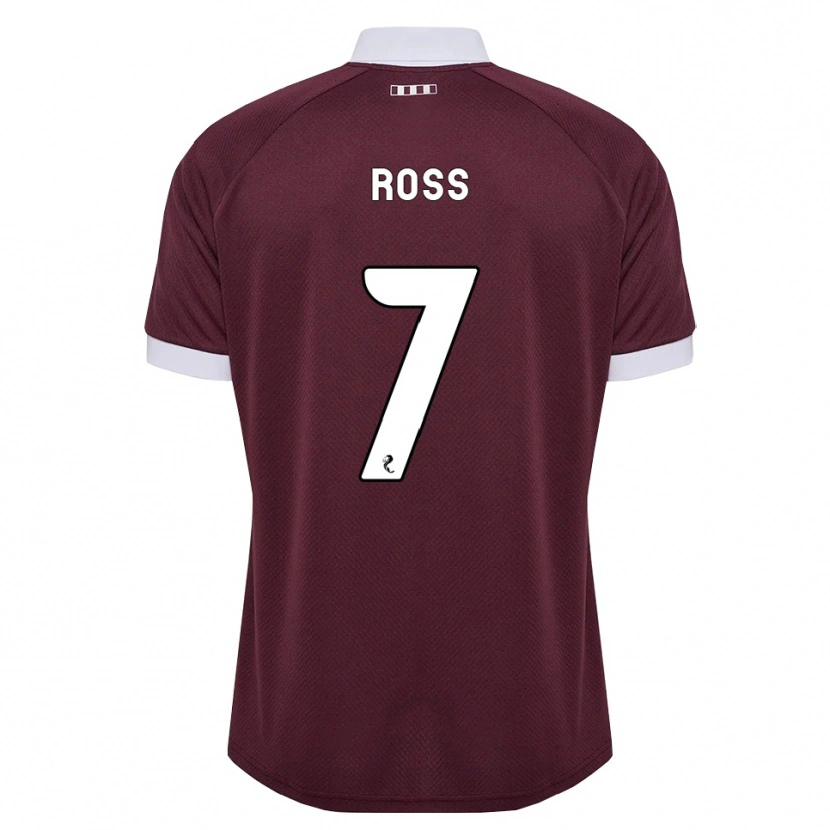 Danxen Män Mackenzie Ross #7 Vinröd Vit Hemmatröja Matchtröjor 2026/27 Tröjor T-Tröja