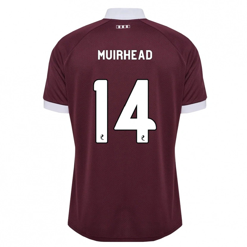 Danxen Män Owen Muirhead #14 Vinröd Vit Hemmatröja Matchtröjor 2026/27 Tröjor T-Tröja