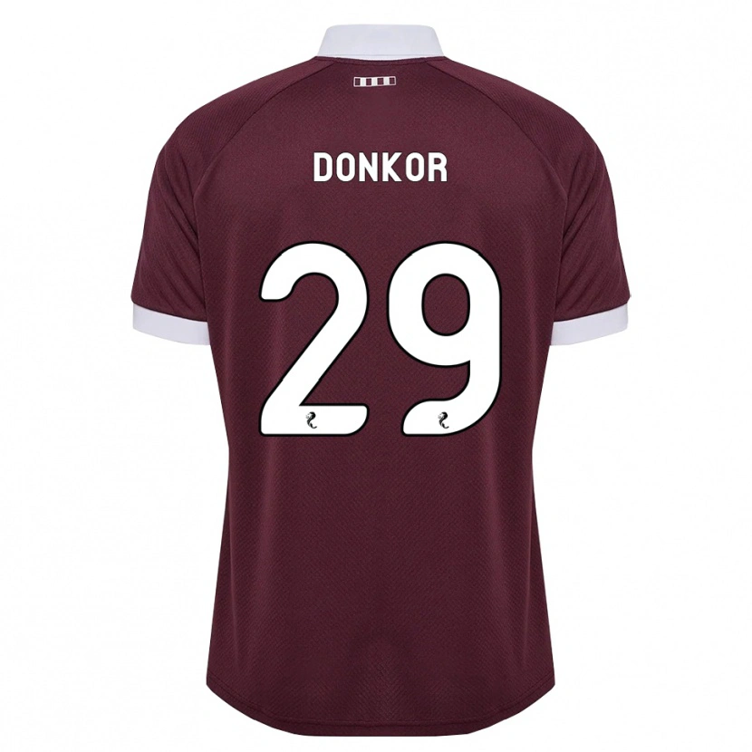 Danxen Män Jaedon Donkor #29 Vinröd Vit Hemmatröja Matchtröjor 2026/27 Tröjor T-Tröja