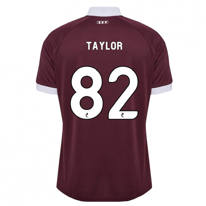 Danxen Män Gerald Taylor #82 Vinröd Vit Hemmatröja Matchtröjor 2026/27 Tröjor T-Tröja