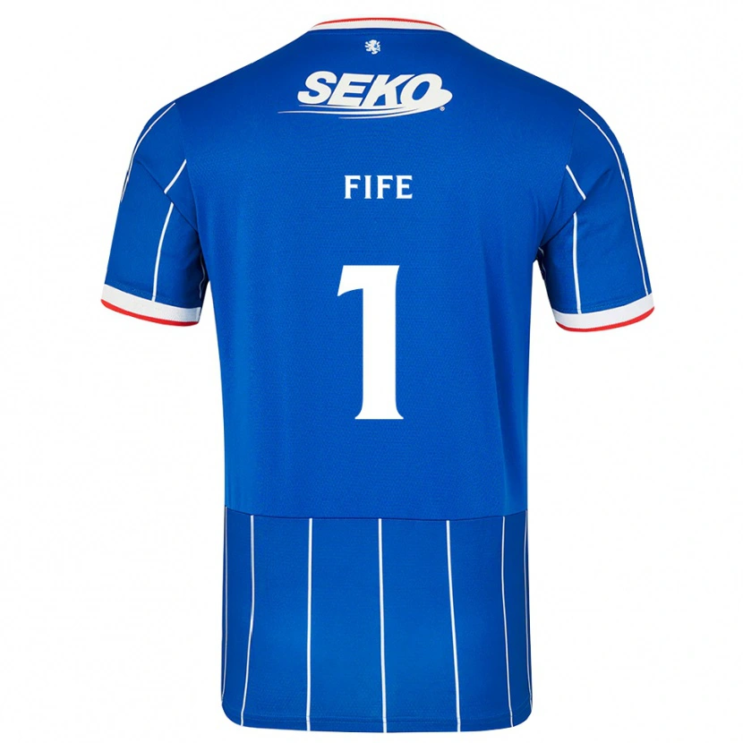 Danxen Män Jenna Fife #1 Röd Blå Vit Hemmatröja Matchtröjor 2026/27 Tröjor T-Tröja