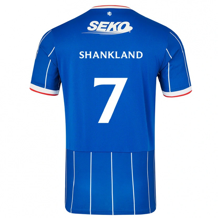 Danxen Män Lawrence Shankland #7 Röd Blå Vit Hemmatröja Matchtröjor 2026/27 Tröjor T-Tröja