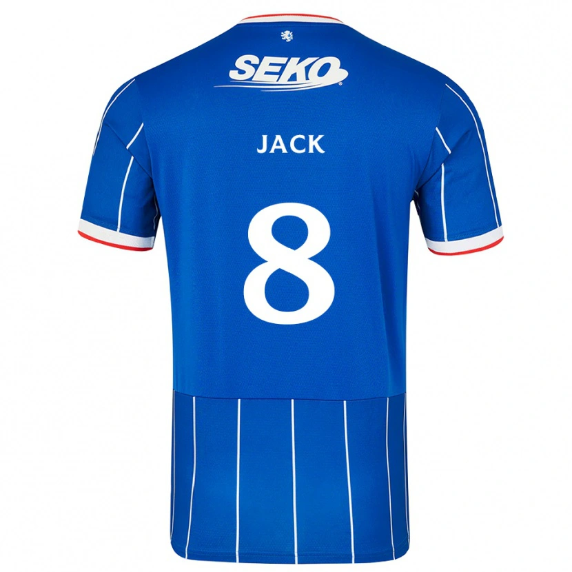 Danxen Män Ryan Jack #8 Röd Blå Vit Hemmatröja Matchtröjor 2026/27 Tröjor T-Tröja