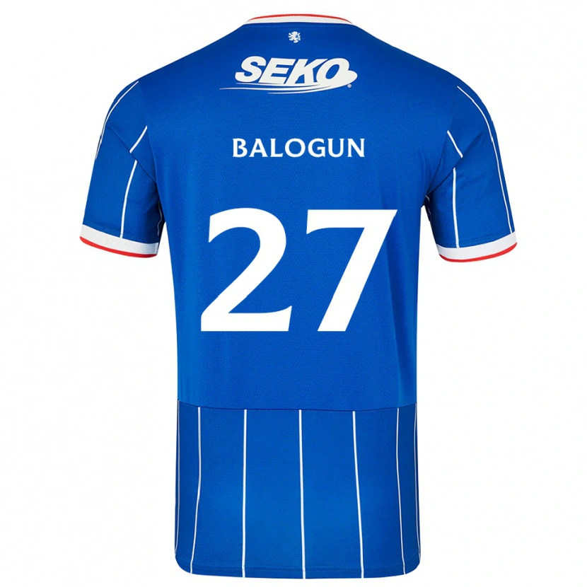 Danxen Män Leon Balogun #27 Röd Blå Vit Hemmatröja Matchtröjor 2026/27 Tröjor T-Tröja