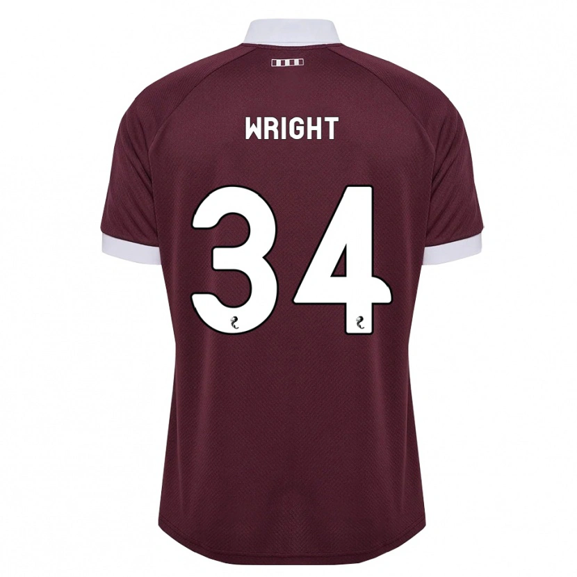 Danxen Män Kieran Wright #34 Vinröd Vit Hemmatröja Matchtröjor 2026/27 Tröjor T-Tröja