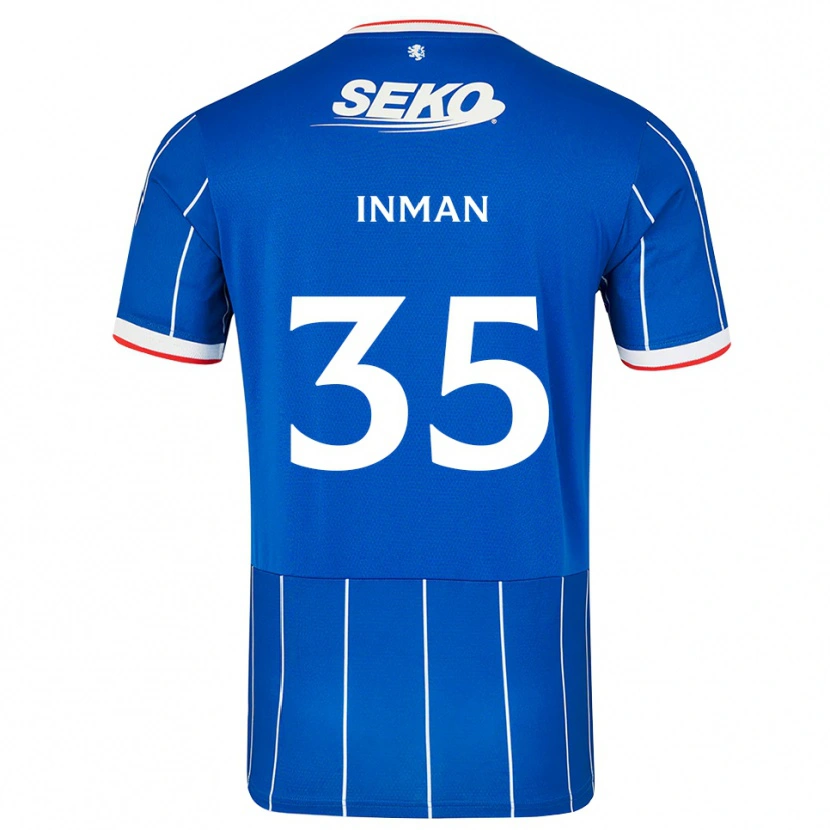 Danxen Män Lucy Inman #35 Röd Blå Vit Hemmatröja Matchtröjor 2026/27 Tröjor T-Tröja