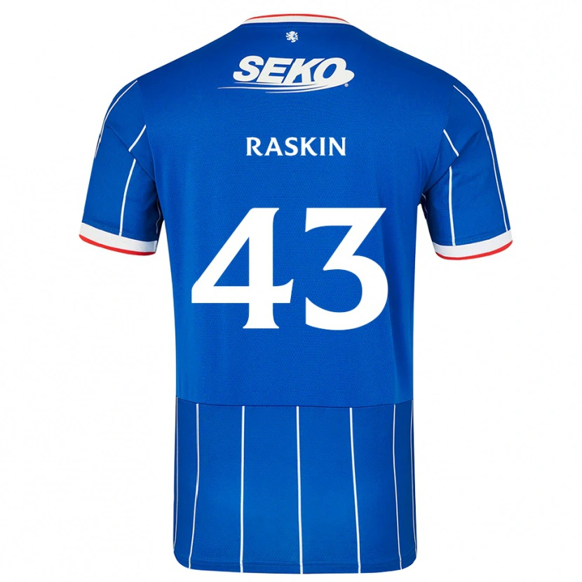 Danxen Män Nicolas Raskin #43 Röd Blå Vit Hemmatröja Matchtröjor 2026/27 Tröjor T-Tröja
