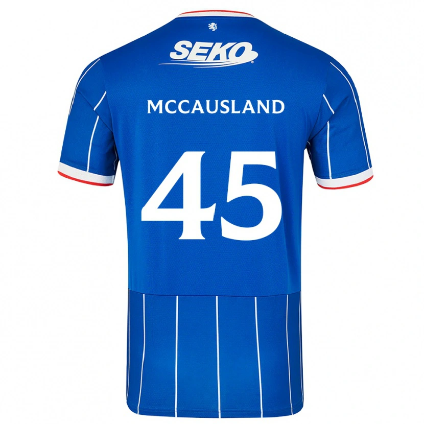Danxen Män Ross Mccausland #45 Röd Blå Vit Hemmatröja Matchtröjor 2026/27 Tröjor T-Tröja