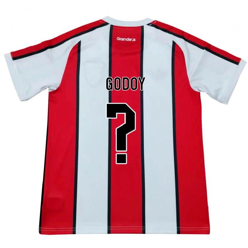 Danxen Män Lautaro Godoy #0 Vit Röd Svart Bortatröja Matchtröjor 2026/27 Tröjor T-Tröja