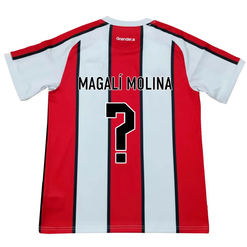 Danxen Män Celena Magalí Molina #0 Vit Röd Svart Bortatröja Matchtröjor 2026/27 Tröjor T-Tröja