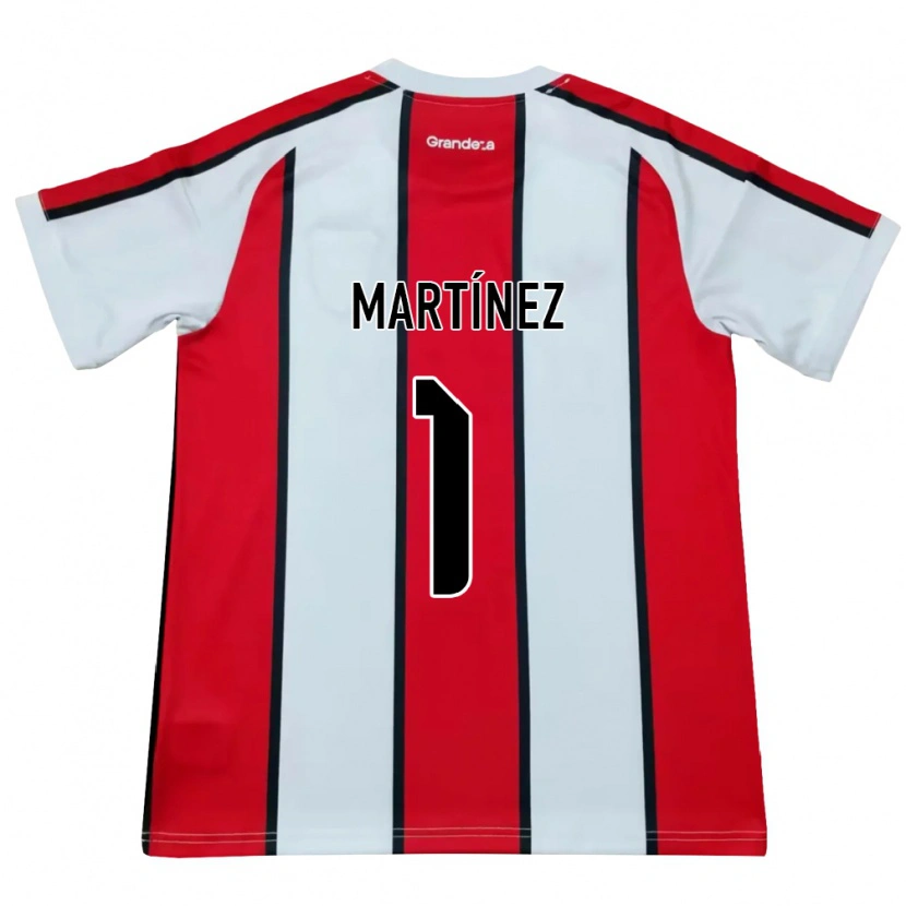 Danxen Män Dylan Martínez #1 Vit Röd Svart Bortatröja Matchtröjor 2026/27 Tröjor T-Tröja