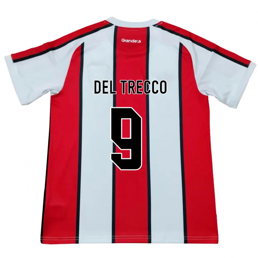 Danxen Män Martina Del Trecco #9 Vit Röd Svart Bortatröja Matchtröjor 2026/27 Tröjor T-Tröja