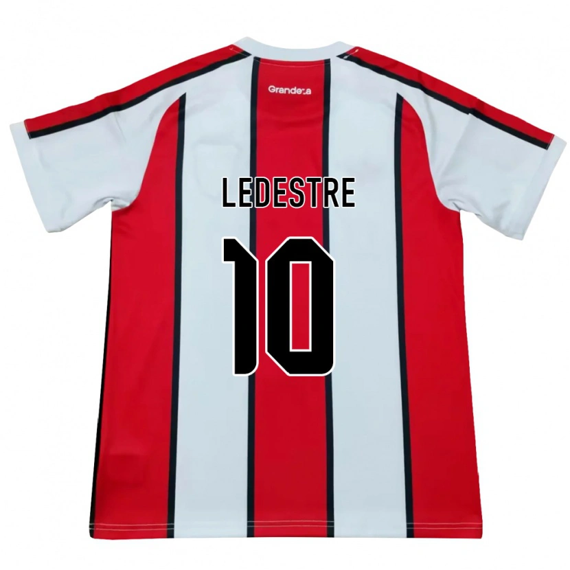 Danxen Män Gianfranco Ledestre #10 Vit Röd Svart Bortatröja Matchtröjor 2026/27 Tröjor T-Tröja
