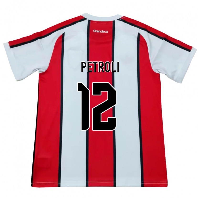 Danxen Män Franco Petroli #12 Vit Röd Svart Bortatröja Matchtröjor 2026/27 Tröjor T-Tröja