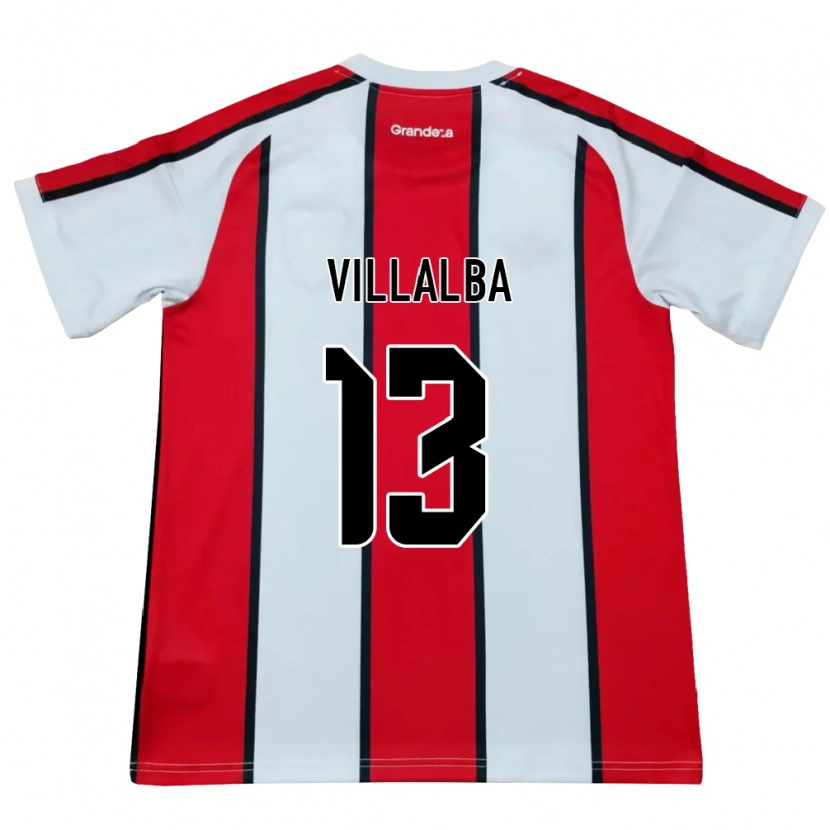 Danxen Män Jonathan Villalba #13 Vit Röd Svart Bortatröja Matchtröjor 2026/27 Tröjor T-Tröja