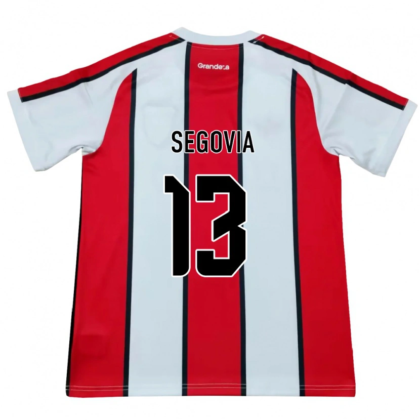 Danxen Män Guillermo Segovia #13 Vit Röd Svart Bortatröja Matchtröjor 2026/27 Tröjor T-Tröja