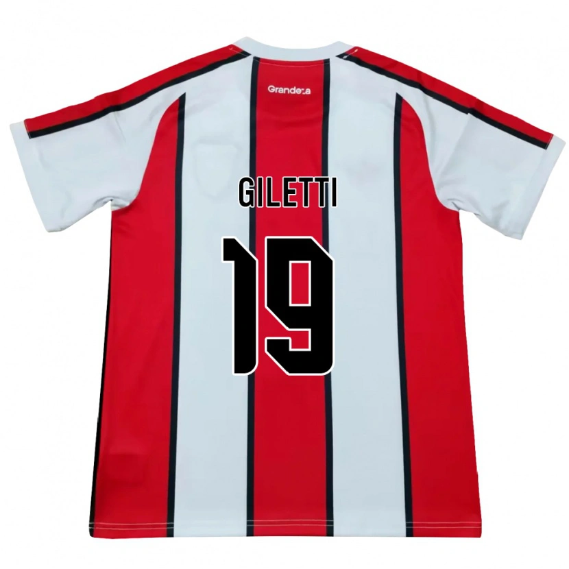 Danxen Män Santino Giletti #19 Vit Röd Svart Bortatröja Matchtröjor 2026/27 Tröjor T-Tröja