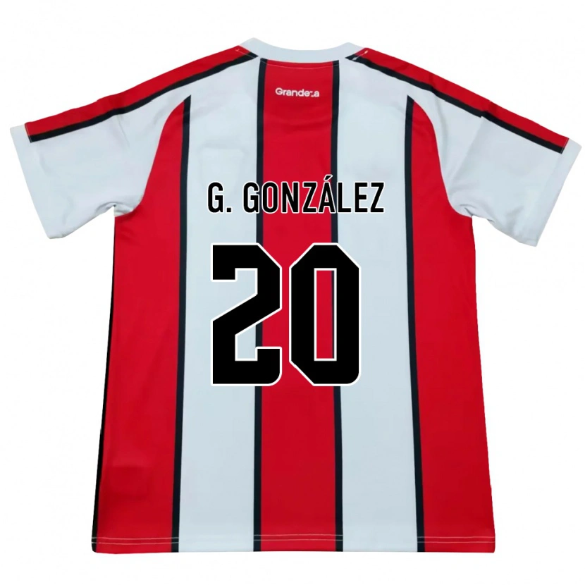 Danxen Män Giovanni González #20 Vit Röd Svart Bortatröja Matchtröjor 2026/27 Tröjor T-Tröja