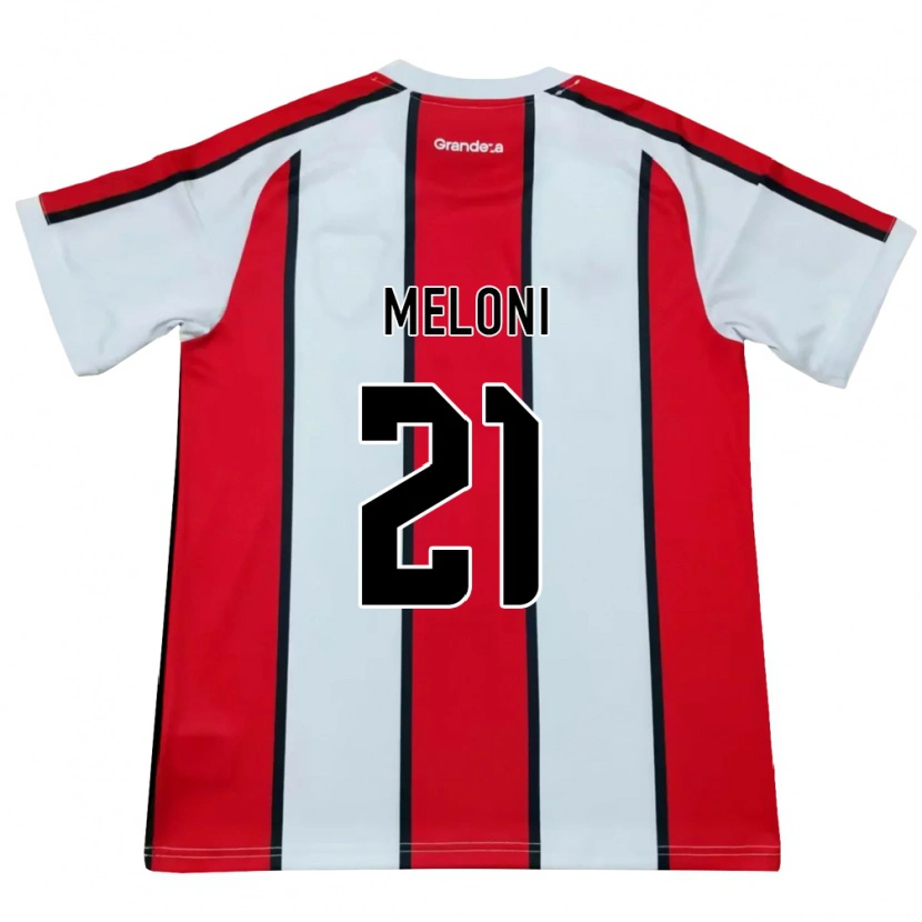 Danxen Män Santiago Meloni #21 Vit Röd Svart Bortatröja Matchtröjor 2026/27 Tröjor T-Tröja