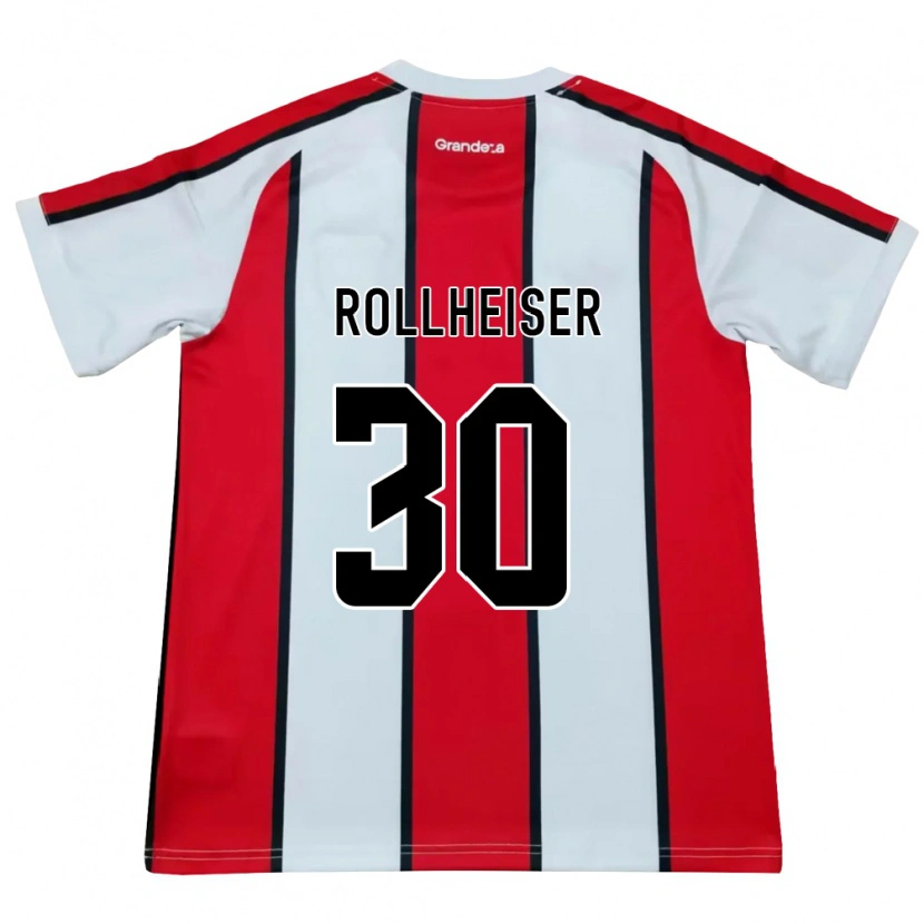 Danxen Män Benjamin Rollheiser #30 Vit Röd Svart Bortatröja Matchtröjor 2026/27 Tröjor T-Tröja