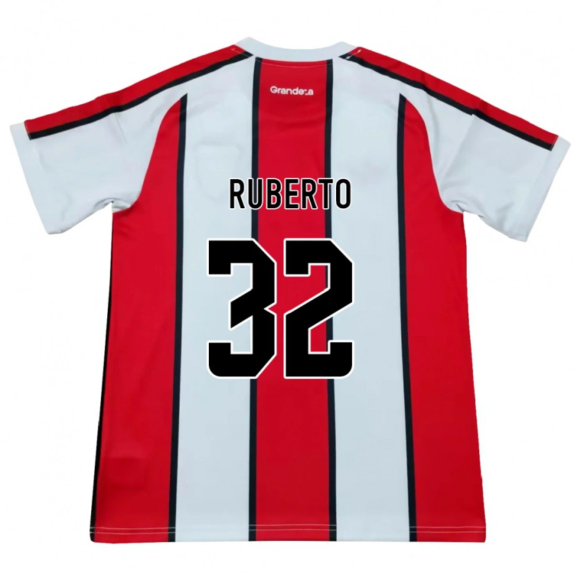 Danxen Män Agustín Ruberto #32 Vit Röd Svart Bortatröja Matchtröjor 2026/27 Tröjor T-Tröja