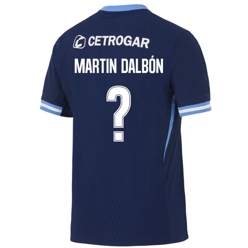Danxen Män Juan Martin Dalbón #0 Kungligt Blå Ljusblå Vit Bortatröja Matchtröjor 2026/27 Tröjor T-Tröja