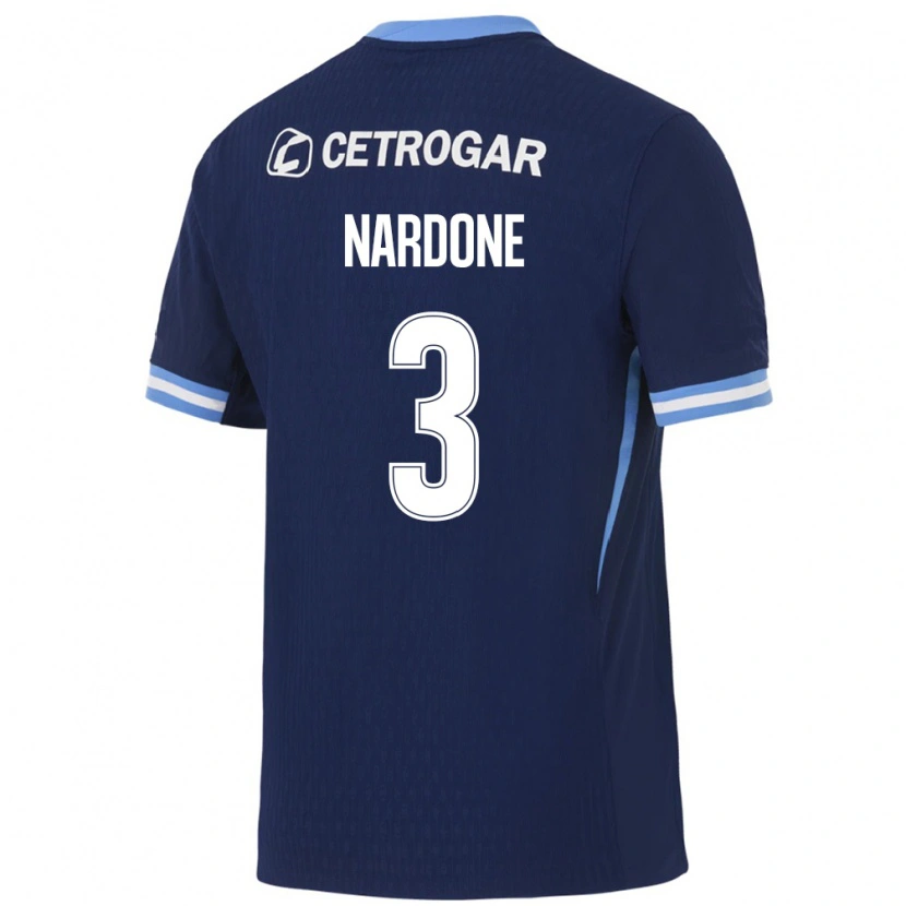 Danxen Män Eugenia Nardone #3 Kungligt Blå Ljusblå Vit Bortatröja Matchtröjor 2026/27 Tröjor T-Tröja