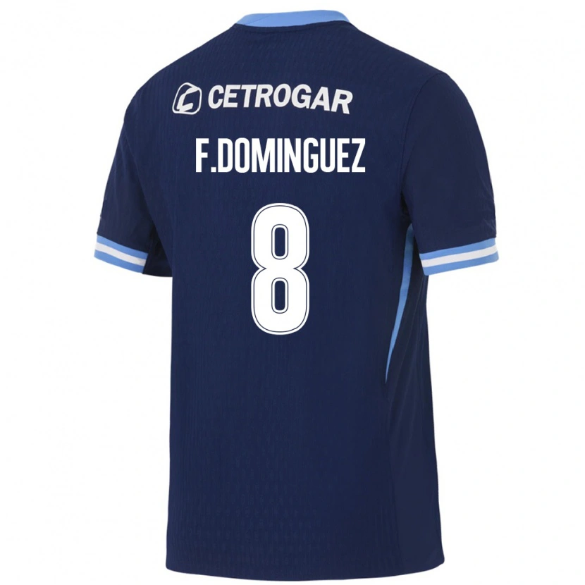 Danxen Män Fabricio Dominguez #8 Kungligt Blå Ljusblå Vit Bortatröja Matchtröjor 2026/27 Tröjor T-Tröja