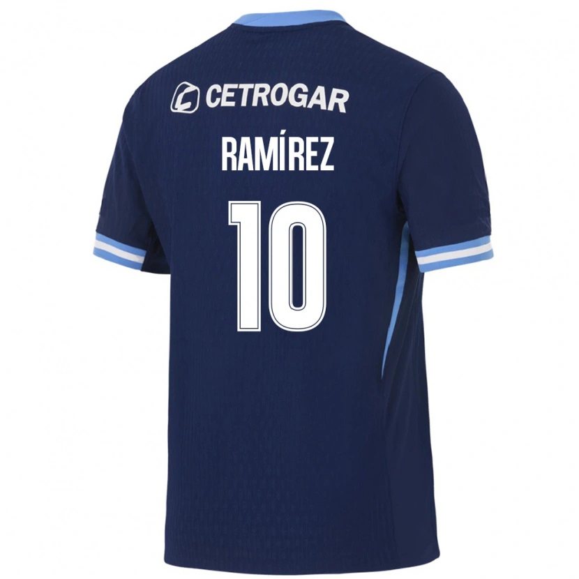 Danxen Män Sindy Ramírez #10 Kungligt Blå Ljusblå Vit Bortatröja Matchtröjor 2026/27 Tröjor T-Tröja