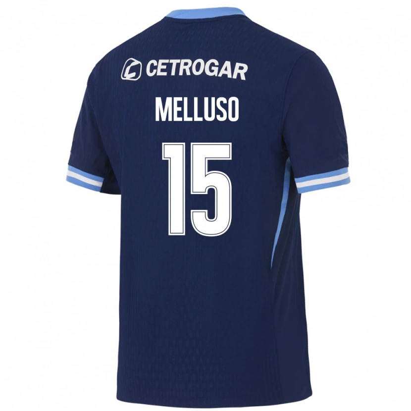 Danxen Män Mateo Melluso #15 Kungligt Blå Ljusblå Vit Bortatröja Matchtröjor 2026/27 Tröjor T-Tröja