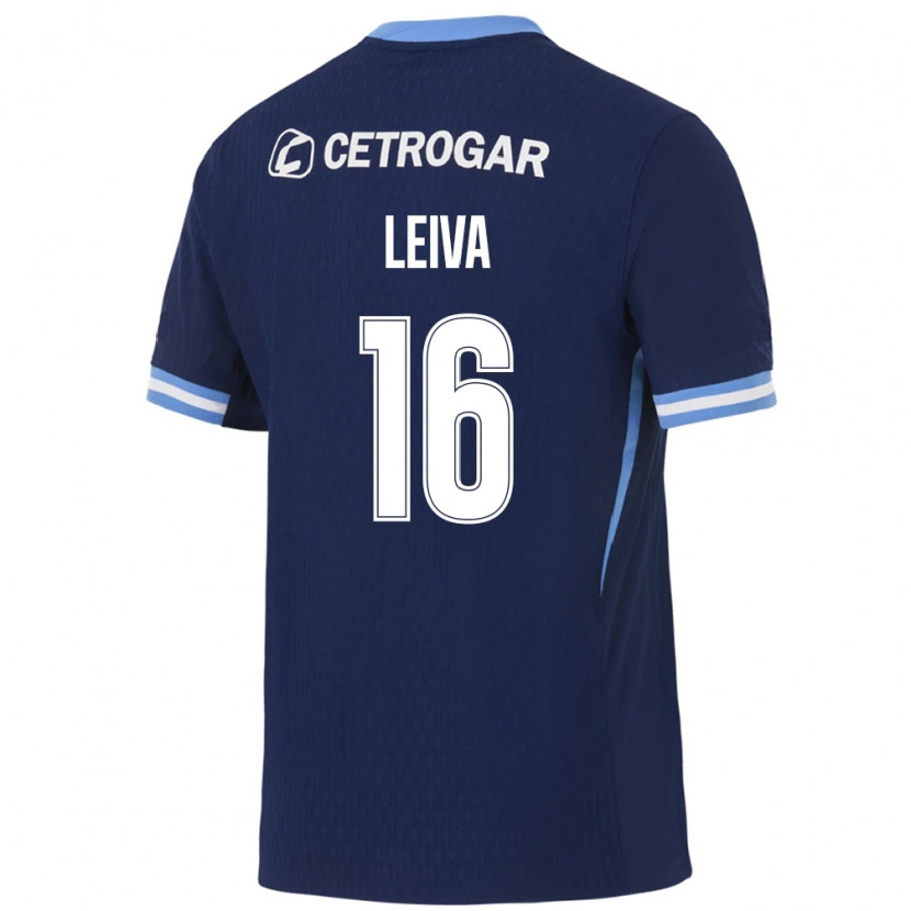 Danxen Män Gonzalo Leiva #16 Kungligt Blå Ljusblå Vit Bortatröja Matchtröjor 2026/27 Tröjor T-Tröja