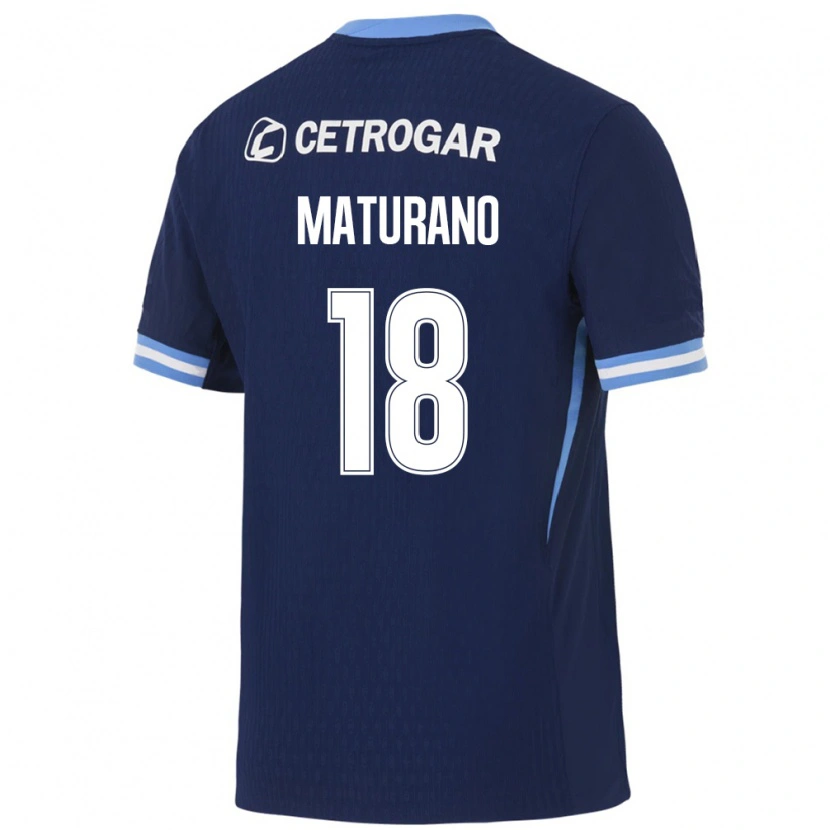Danxen Män Agustina Maturano #18 Kungligt Blå Ljusblå Vit Bortatröja Matchtröjor 2026/27 Tröjor T-Tröja