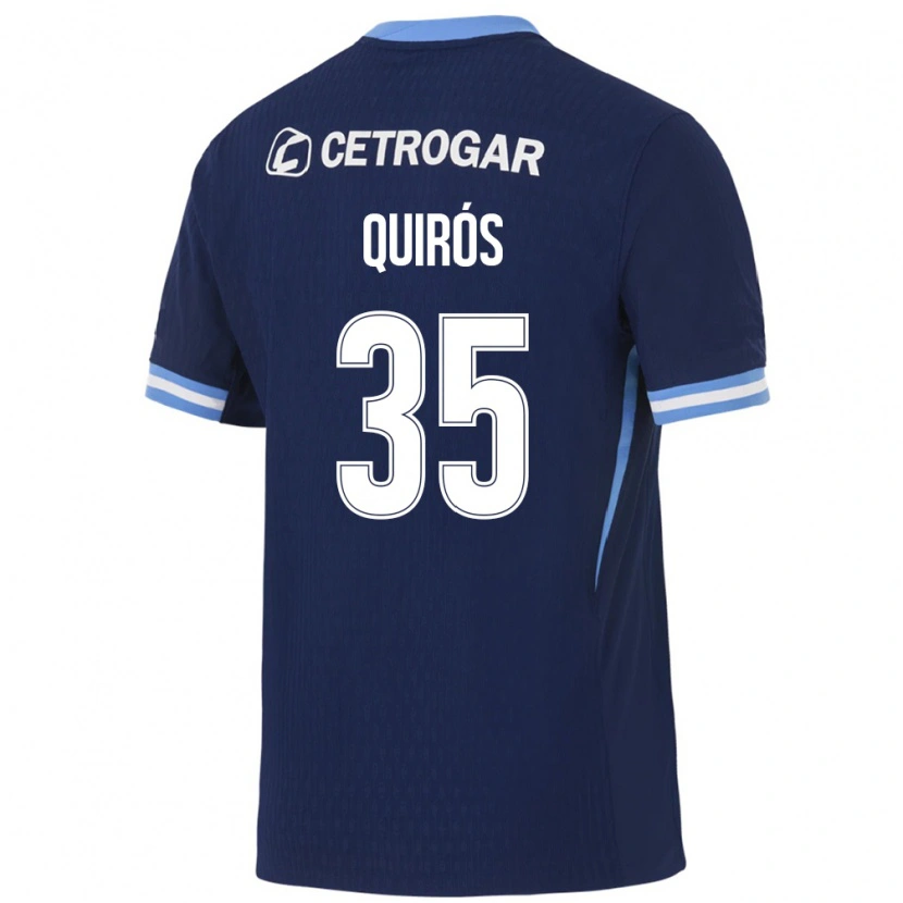 Danxen Män Santiago Quirós #35 Kungligt Blå Ljusblå Vit Bortatröja Matchtröjor 2026/27 Tröjor T-Tröja