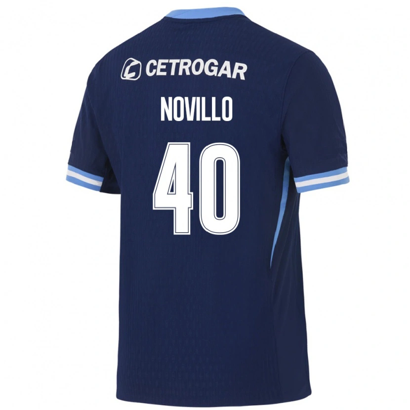Danxen Män Joaquin Novillo #40 Kungligt Blå Ljusblå Vit Bortatröja Matchtröjor 2026/27 Tröjor T-Tröja