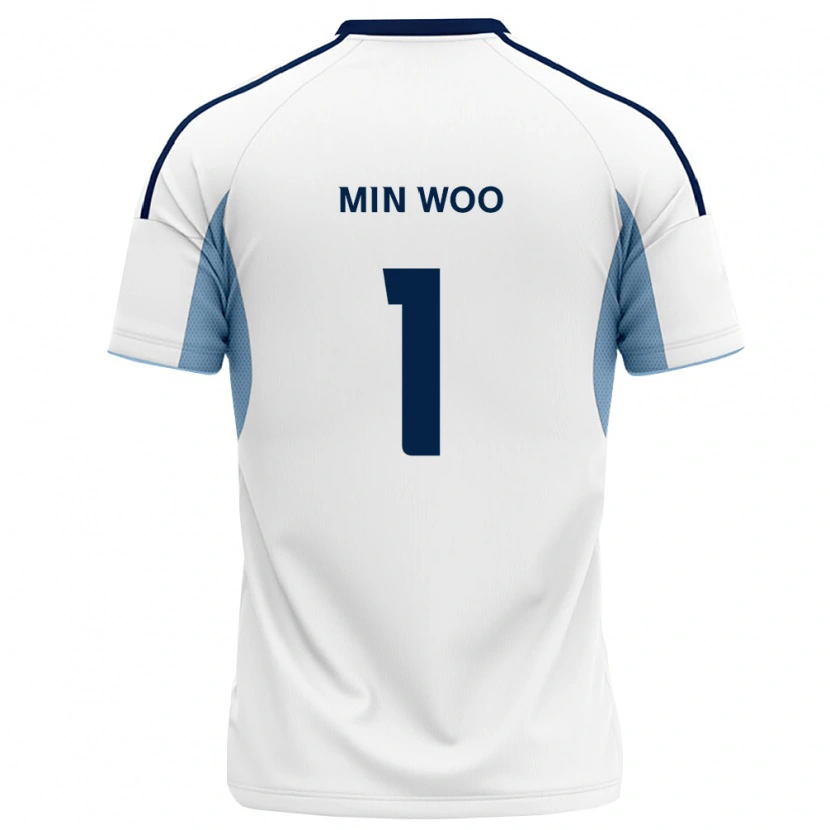 Danxen Män Min-Woo Jo #1 Kungligt Blå Vit Bortatröja Matchtröjor 2026/27 Tröjor T-Tröja