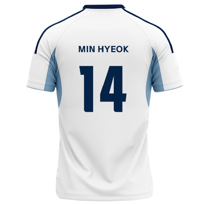 Danxen Män Min-Hyeok Jeong #14 Kungligt Blå Vit Bortatröja Matchtröjor 2026/27 Tröjor T-Tröja