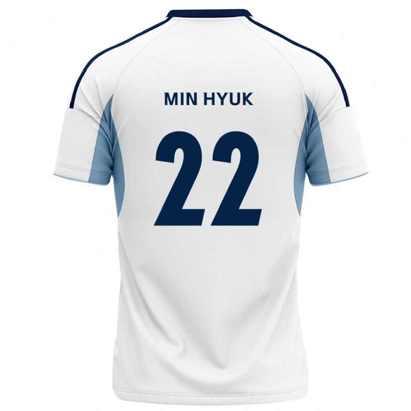 Danxen Män Min-Hyuk Lee #22 Kungligt Blå Vit Bortatröja Matchtröjor 2026/27 Tröjor T-Tröja