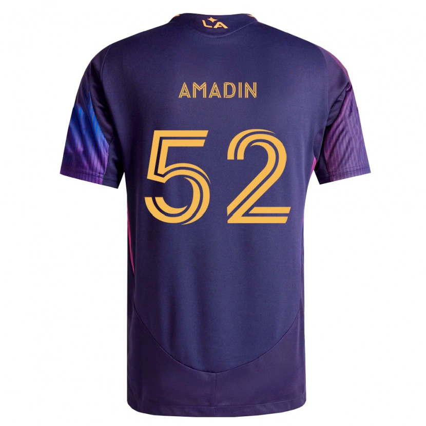 Danxen Män Elijah Amadin #52 Mörklila Gul Bortatröja Matchtröjor 2026/27 Tröjor T-Tröja