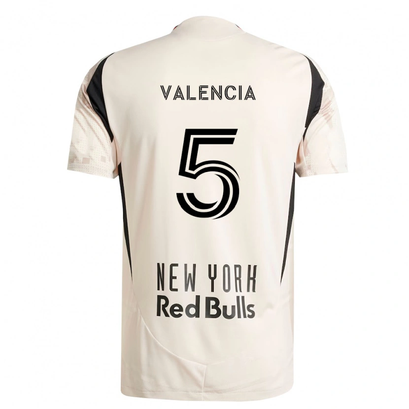 Danxen Män Omar Valencia #5 Off-White Röd Svart Bortatröja Matchtröjor 2026/27 Tröjor T-Tröja