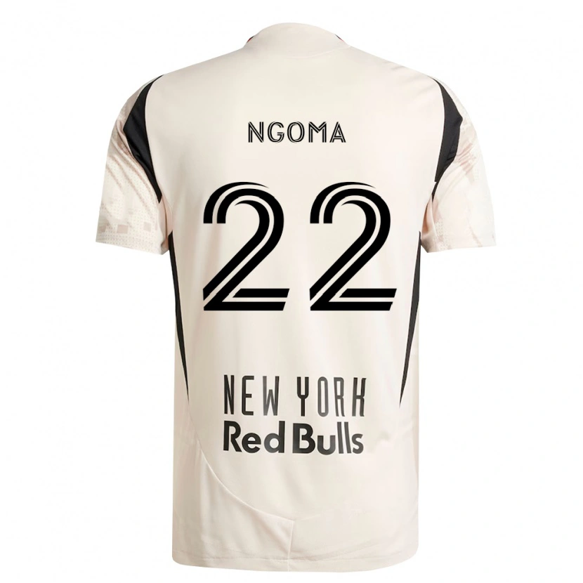 Danxen Män Serge Ngoma #22 Off-White Röd Svart Bortatröja Matchtröjor 2026/27 Tröjor T-Tröja