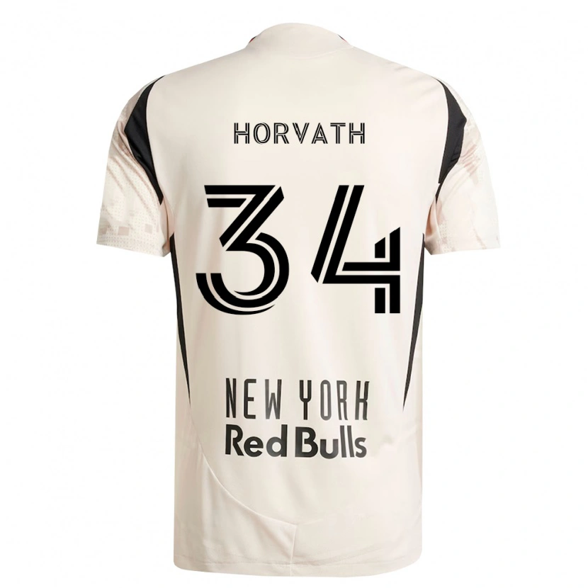 Danxen Män Ethan Horvath #34 Off-White Röd Svart Bortatröja Matchtröjor 2026/27 Tröjor T-Tröja