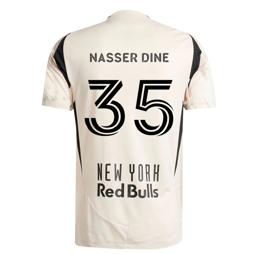 Danxen Män Abdellahi Nasser Dine #35 Off-White Röd Svart Bortatröja Matchtröjor 2026/27 Tröjor T-Tröja
