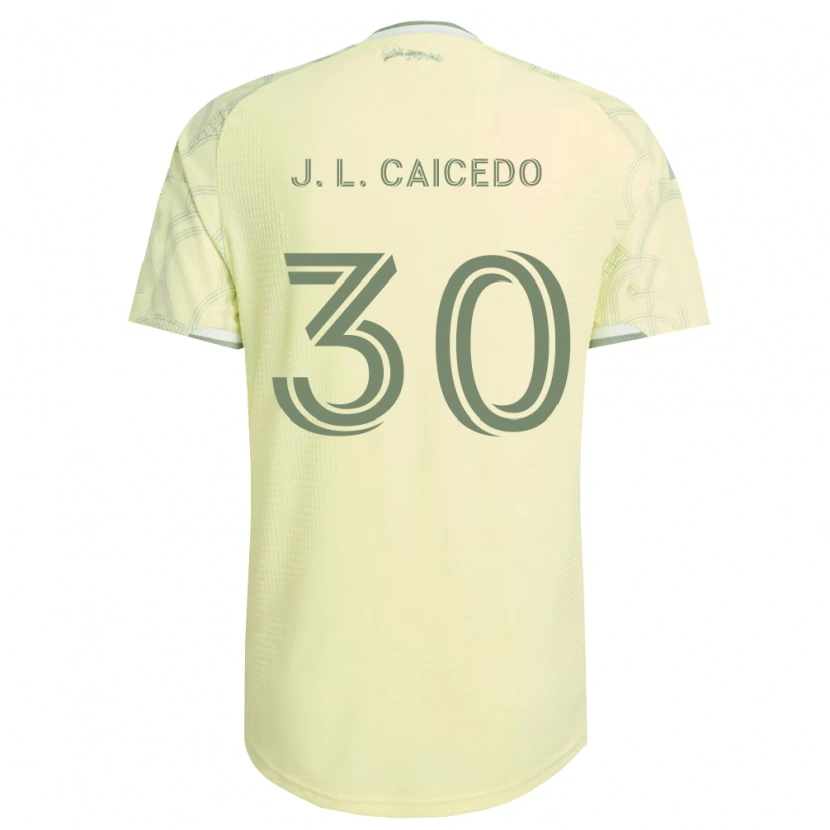 Danxen Män José Caicedo #30 Beige Vit Bortatröja Matchtröjor 2026/27 Tröjor T-Tröja